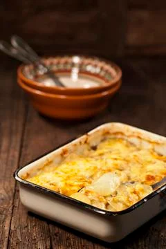 Potato gratin Stock Photos