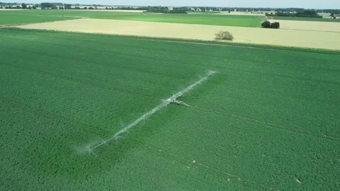 Potato Irrigation - boom Stock Footage 139970730