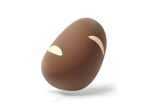 Potato isolated 3D vector icon Illustrazione stock