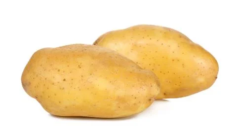Potato isolated on the white background Stock Photos