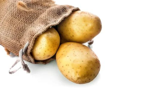 Potato isolated on white background Stock Photos
