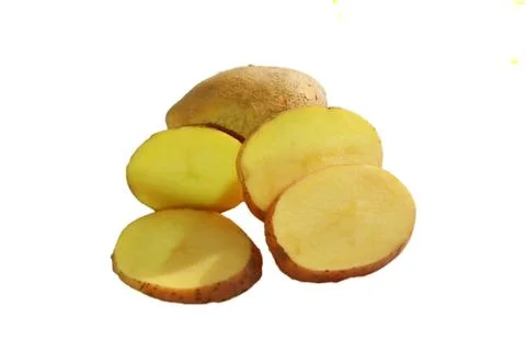 Potato isolated in white background Stock Photos
