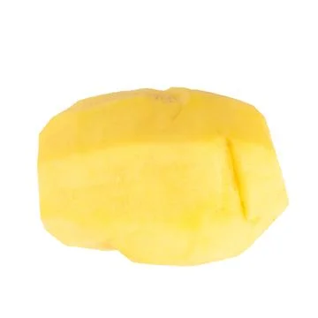Potato isolated on white background slice cube fresh Stock Photos