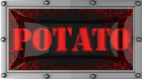Potato on led Видео 8734246