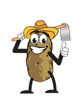 Potato man Ilustração Stock