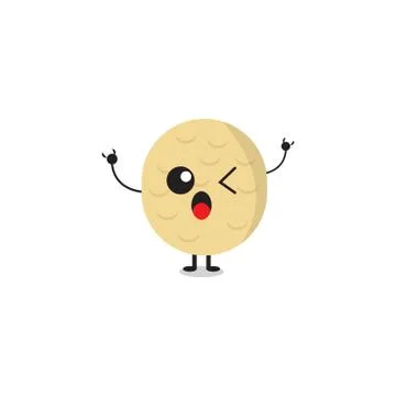 Potato maskot vektor design eps 10. Stock Illustration