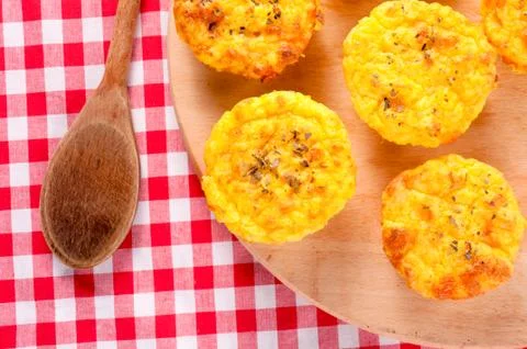 Potato muffins Stock Photos