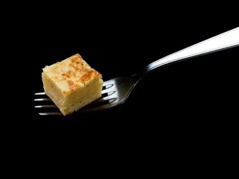 Potato omelette plate Stock Photos