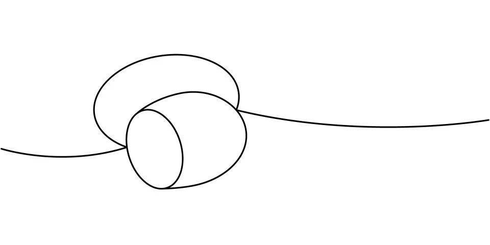 Potato one line continuous drawing. Fresh organic vegetable. Vector illustration Stock Illustration