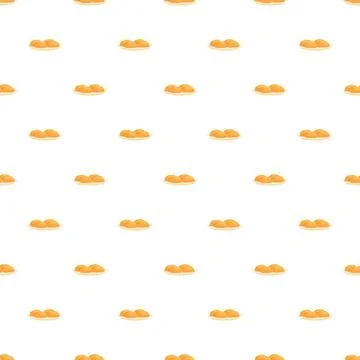 Potato or gnocchi food pattern background seamless Stock Illustration