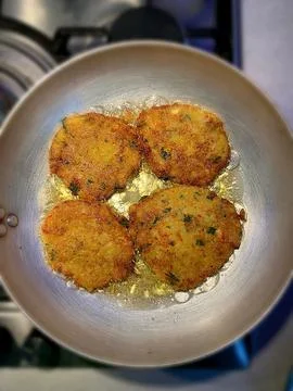 Potato pancakes Stock Photos