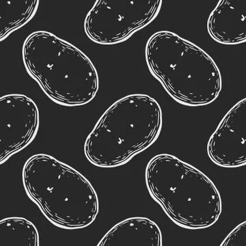 Potato pattern Stock Illustration