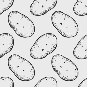 Potato pattern Stock-Illustration