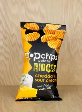 Potato ridges bag. 库存照片