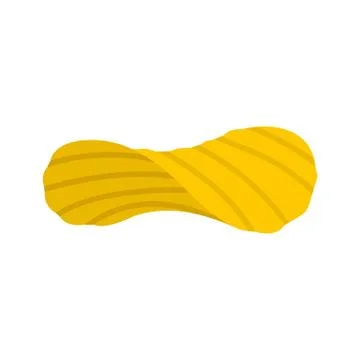Potato rippled chips icon, flat style Stock Illustration