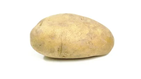 Potato rotating isolated Stock Footage 218714003