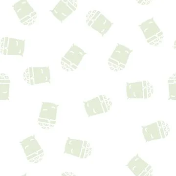 Potato sack glyph vector seamless pattern Stock Illustration