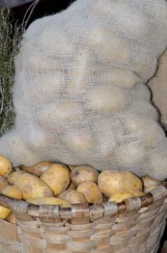 Potato sack Stock Photos