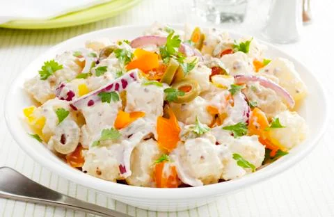 Potato salad Stock Photos