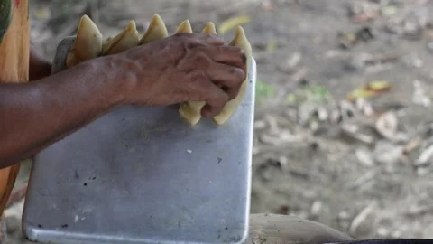 Potato samosas Stock-Footage 344810908