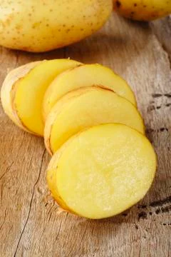 Potato slice Stock Photos