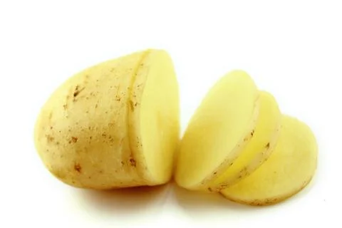 Potato sliced Stock Photos