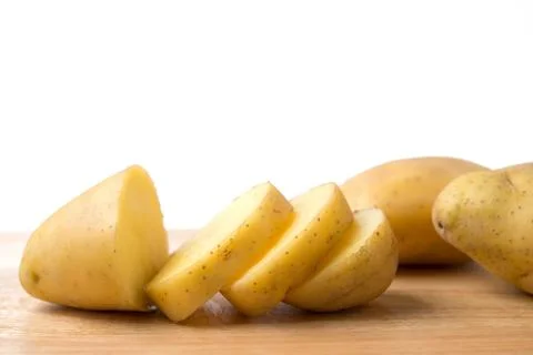Potato slices Foto stock