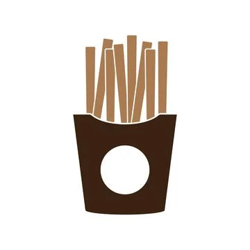 Potato stick icon Stock Illustration