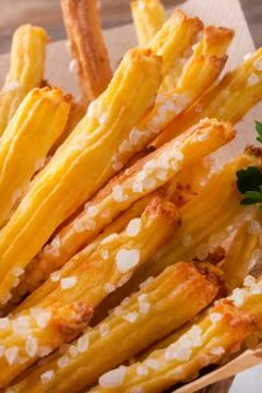 Potato sticks Stock Photos