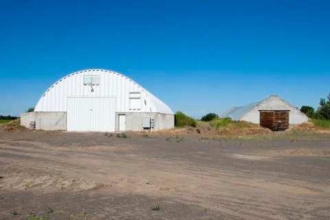 Potato storage cellars Stock Photos
