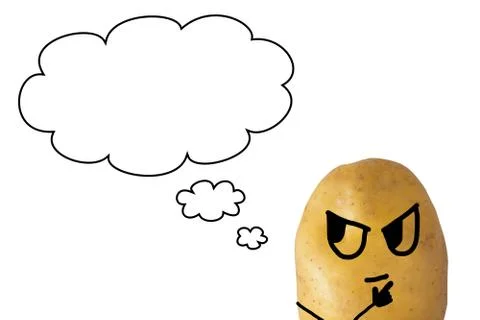 Potato Thinking Foto stock
