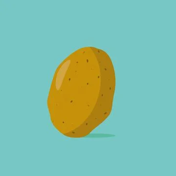 Potato vector illustration. Minimalistic flat illustration Stock-Illustration