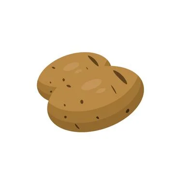 Potato vegetable vector icon colorful..... EPS 10. Potatoes flat illustration Stock Illustration