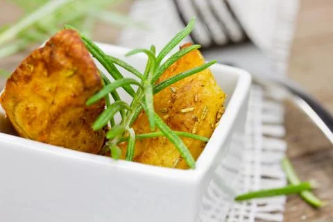Potato wedges Stock Photos