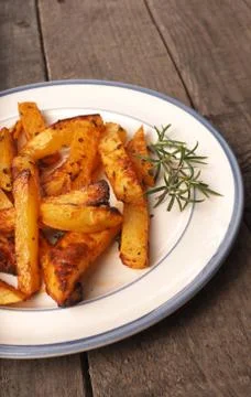 Potato wedges Stock Photos