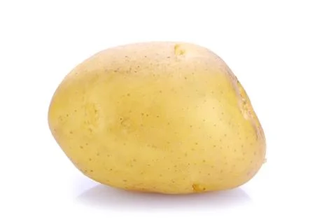 Potato on white background Stock Photos