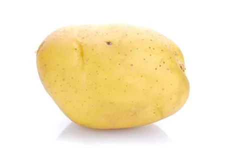 Potato on white background Stock Photos