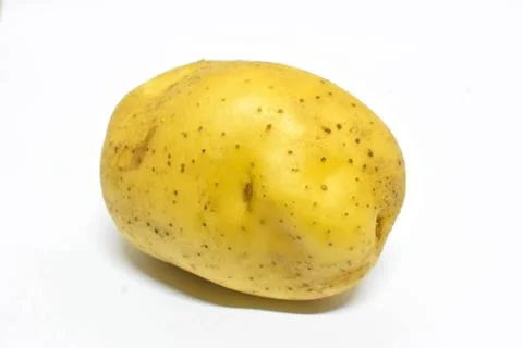 Potato on white background Stock Photos