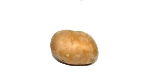 Potato on white background Stock Photos