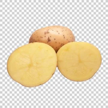 Potato on white background Stock Photos