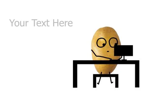 Potato Working Foto stock