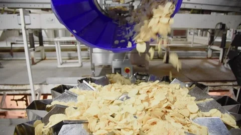 PotatoChipFactoryHD08 Video stock 168364039