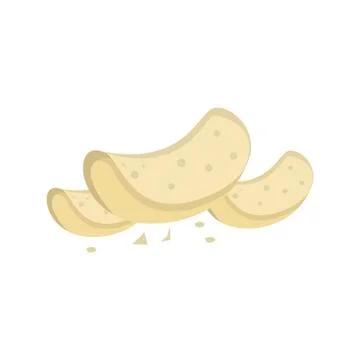 Potatoe Chips Crackers Vector Illustration Graphic Stock Illustration