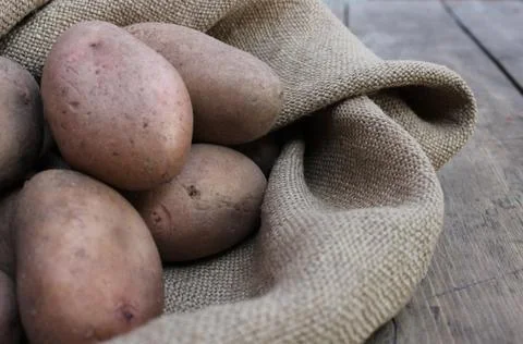 Potatoes in the bag Stock Photos