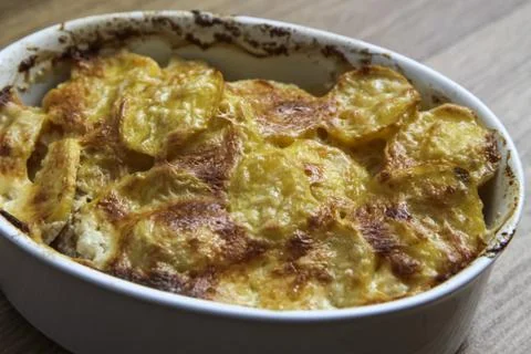 Potatoes in the bowl Stock Photos
