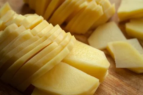 Potatoes close up Stock Photos