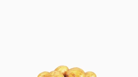 Potatoes in a colander Stock Footage 8574523