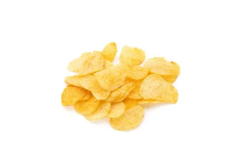 Potatoes cut into thin strips and deep fried. There is a delicious salt mixtu Foto stock