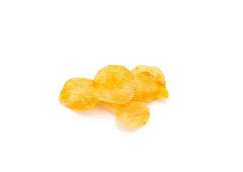 Potatoes cut into thin strips and deep fried. There is a delicious salt mix.. Stock Photos