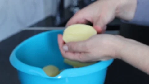 Potatoes for dinner Stock Footage 81669547